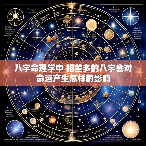 八字命理学中 相差多的八字会对命运产生怎样的影响