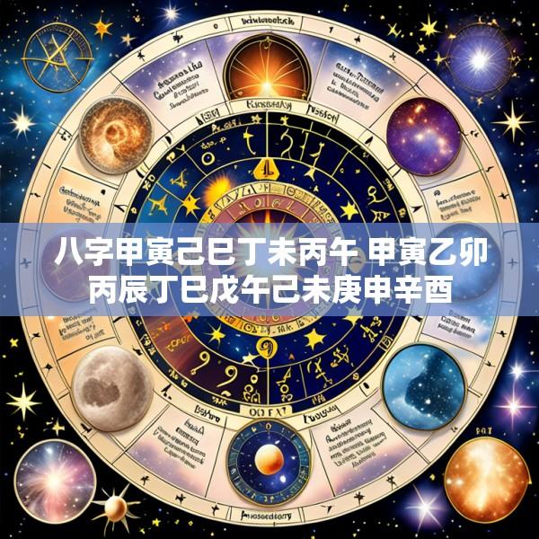 八字甲寅己巳丁未丙午 甲寅乙卯丙辰丁巳戊午己未庚申辛酉