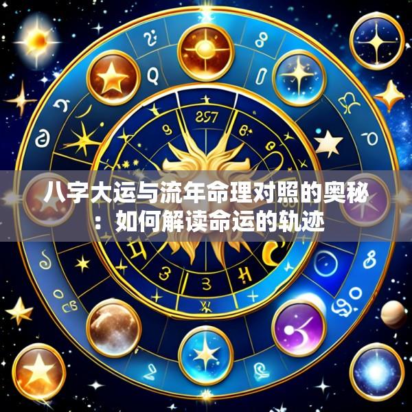 八字大运与流年命理对照的奥秘：如何解读命运的轨迹