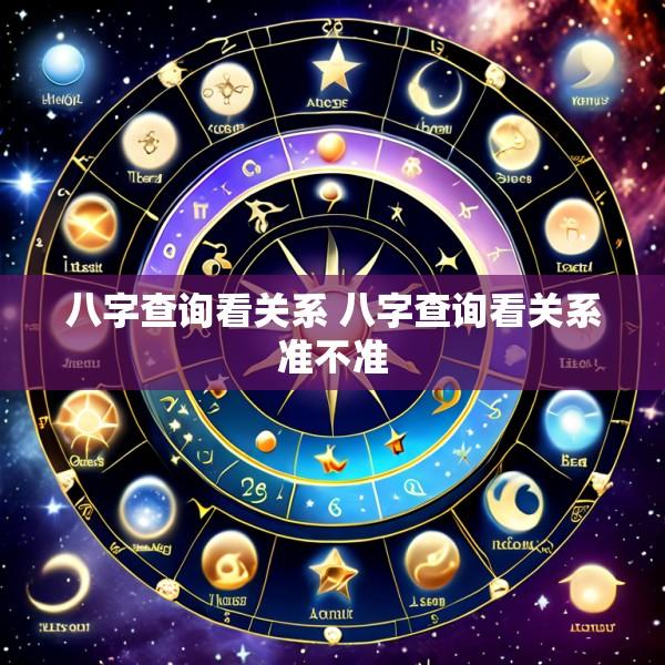 八字查询看关系 八字查询看关系准不准