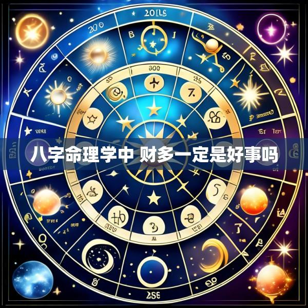 八字命理学中 财多一定是好事吗
