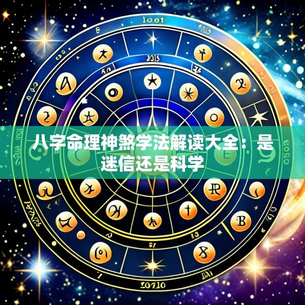 八字命理神煞学法解读大全：是迷信还是科学