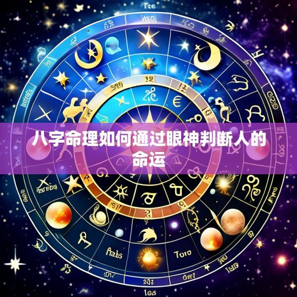 八字命理如何通过眼神判断人的命运