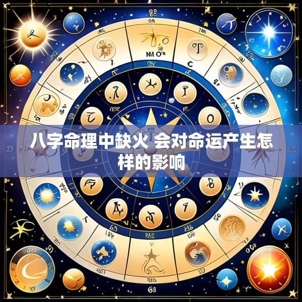 八字命理中缺火 会对命运产生怎样的影响