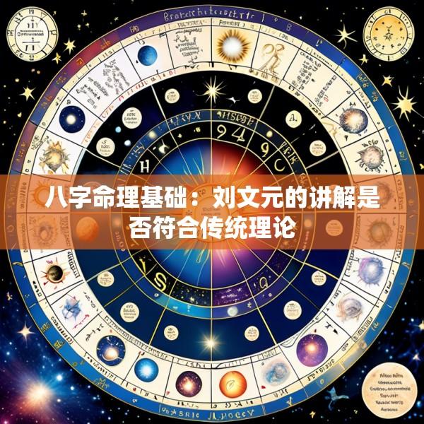 八字命理基础：刘文元的讲解是否符合传统理论