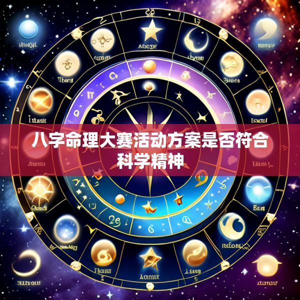 八字命理大赛活动方案是否符合科学精神