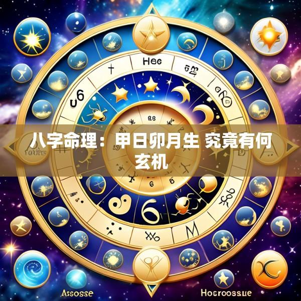 八字命理：甲日卯月生 究竟有何玄机
