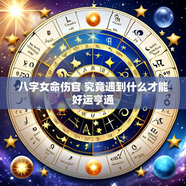 八字女命伤官 究竟遇到什么才能好运亨通