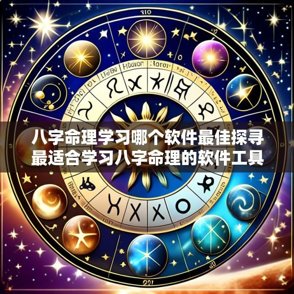 八字命理学习哪个软件最佳探寻最适合学习八字命理的软件工具