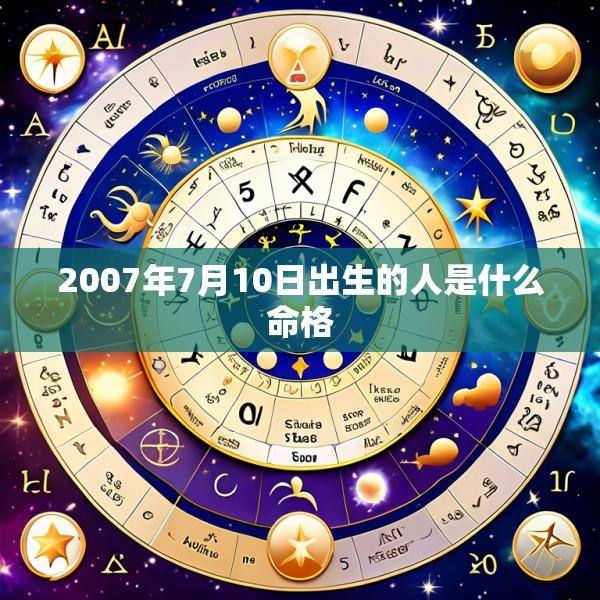 2007年7月10日出生的人是什么命格