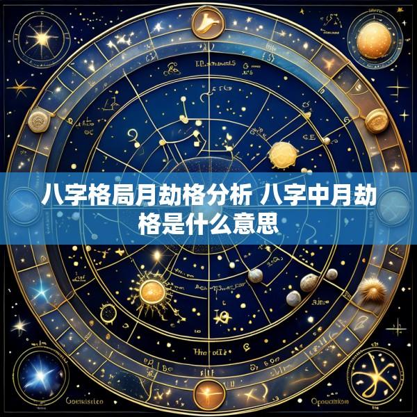 八字格局月劫格分析 八字中月劫格是什么意思