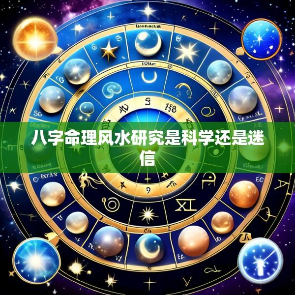 八字命理风水研究是科学还是迷信