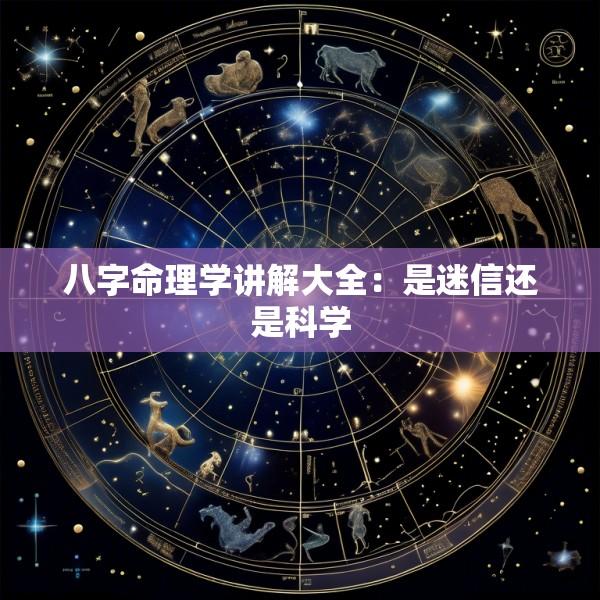 八字命理学讲解大全：是迷信还是科学