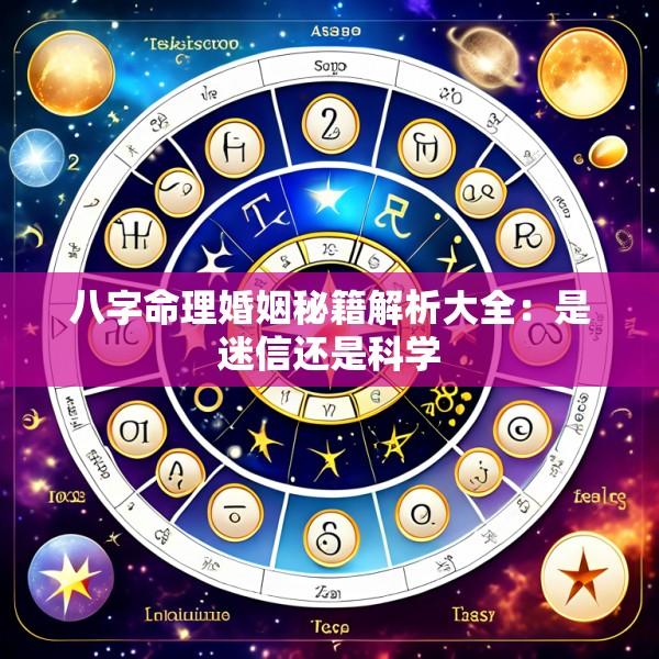 八字命理婚姻秘籍解析大全：是迷信还是科学