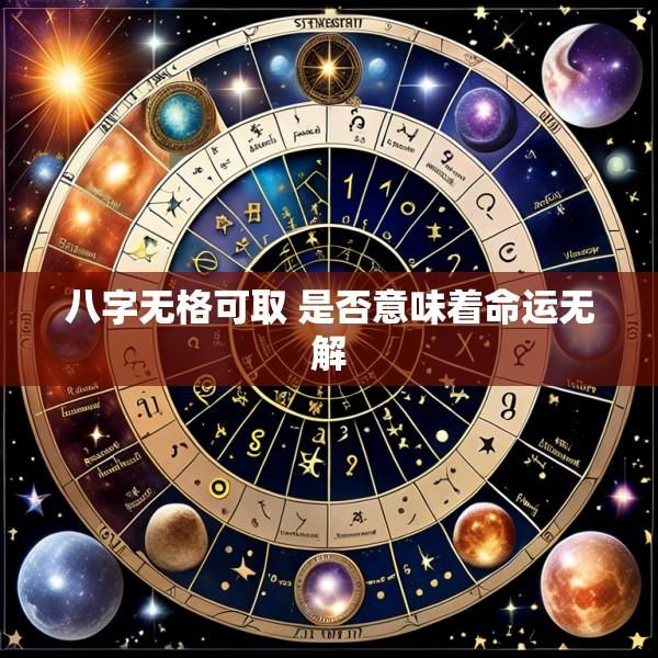 八字无格可取 是否意味着命运无解
