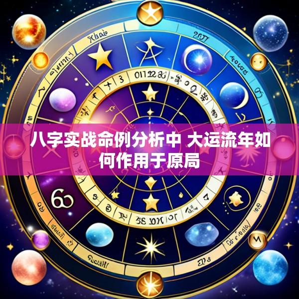 八字实战命例分析中 大运流年如何作用于原局