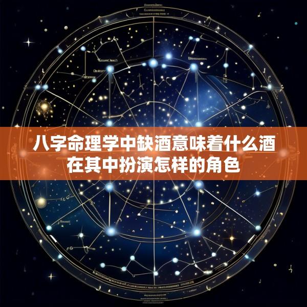 八字命理学中缺酒意味着什么酒在其中扮演怎样的角色