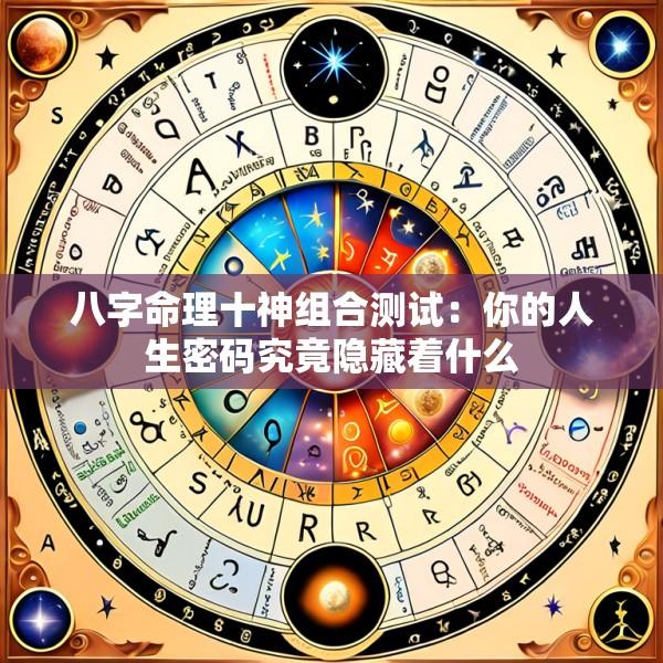 八字命理十神组合测试：你的人生密码究竟隐藏着什么