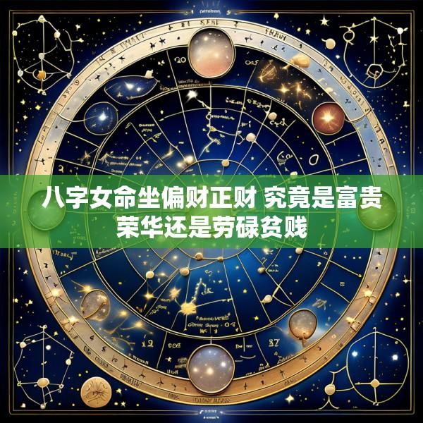 八字女命坐偏财正财 究竟是富贵荣华还是劳碌贫贱