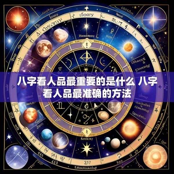 八字看人品最重要的是什么 八字看人品最准确的方法