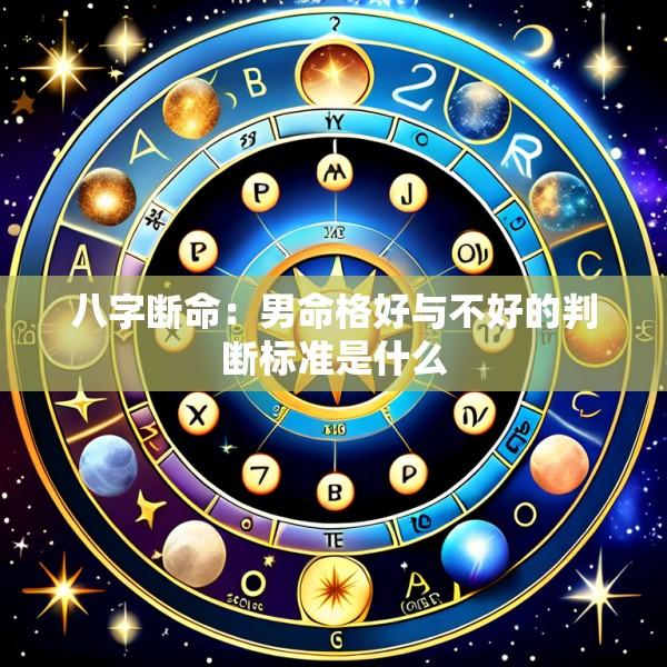 八字断命：男命格好与不好的判断标准是什么