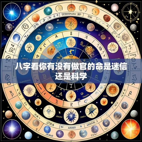 八字看你有没有做官的命是迷信还是科学