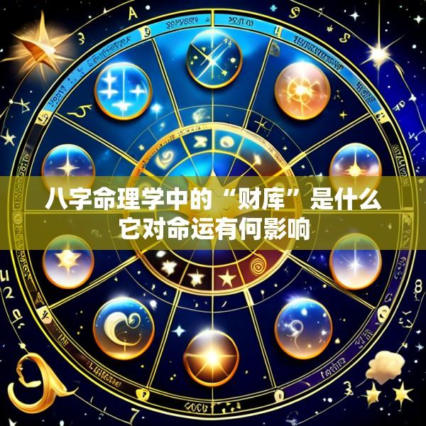 八字命理学中的“财库”是什么它对命运有何影响