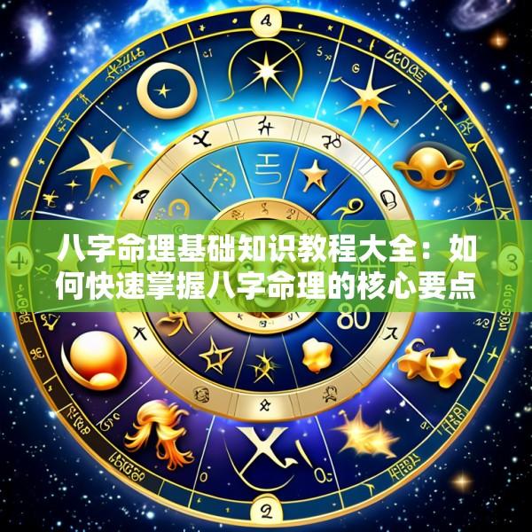 八字命理基础知识教程大全：如何快速掌握八字命理的核心要点