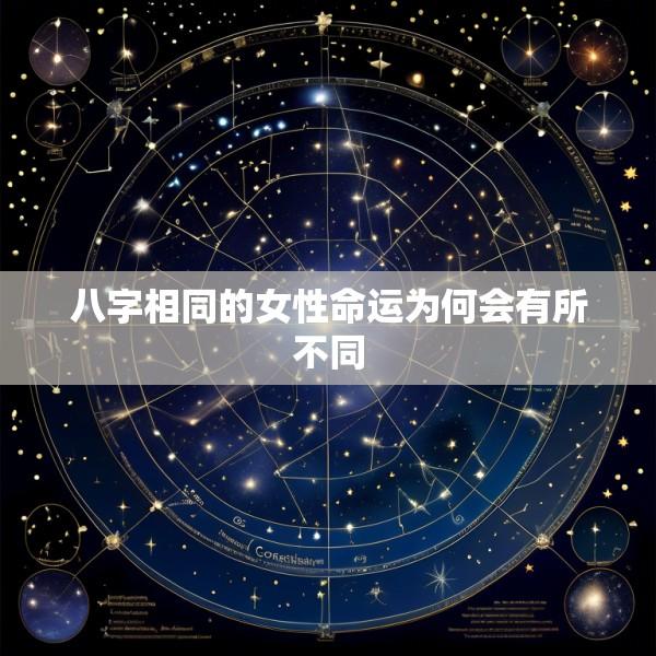 八字相同的女性命运为何会有所不同