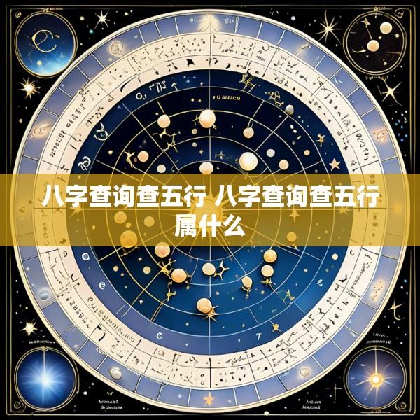 八字查询查五行 八字查询查五行属什么
