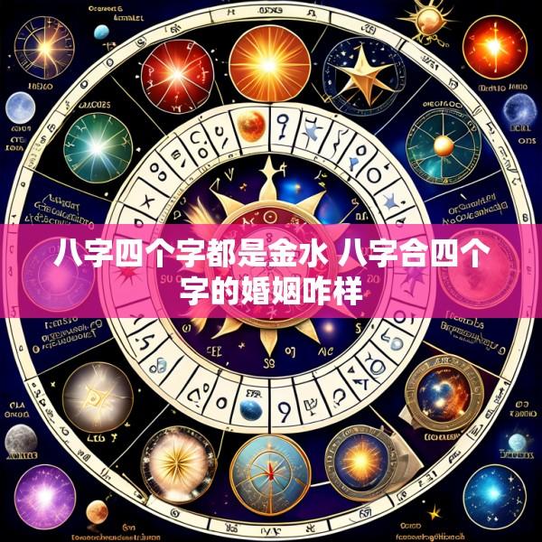 八字四个字都是金水 八字合四个字的婚姻咋样
