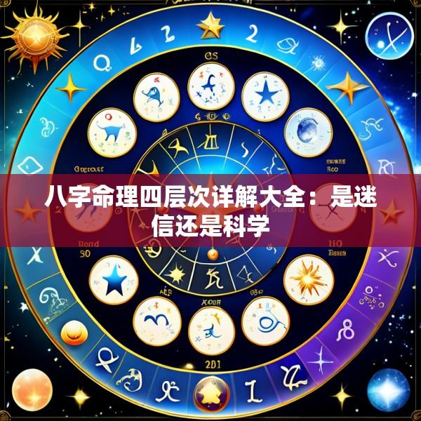 八字命理四层次详解大全：是迷信还是科学