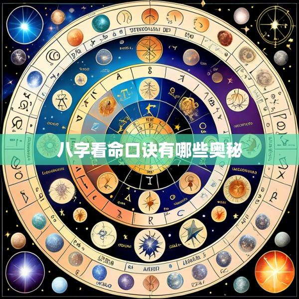 八字看命口诀有哪些奥秘