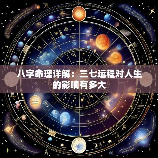 八字命理详解：三七运程对人生的影响有多大