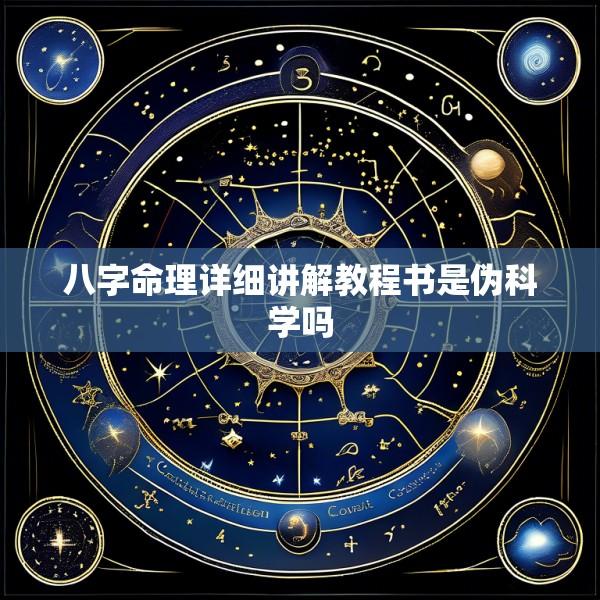 八字命理详细讲解教程书是伪科学吗