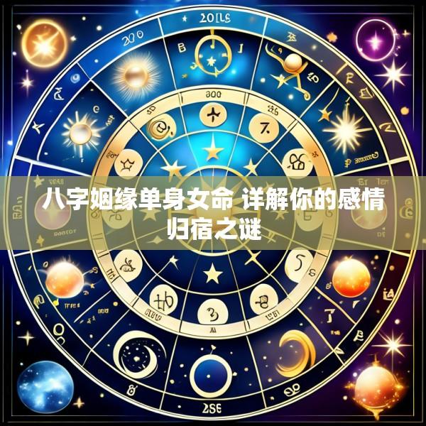 八字姻缘单身女命 详解你的感情归宿之谜