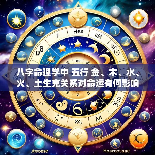 八字命理学中 五行 金、木、水、火、土生克关系对命运有何影响