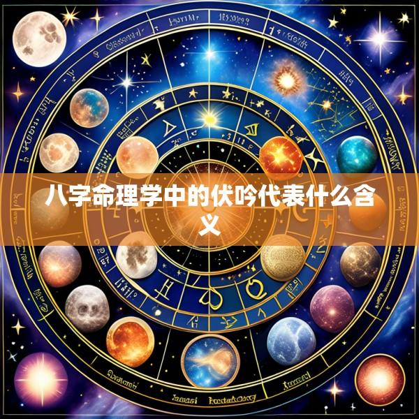 八字命理学中的伏吟代表什么含义