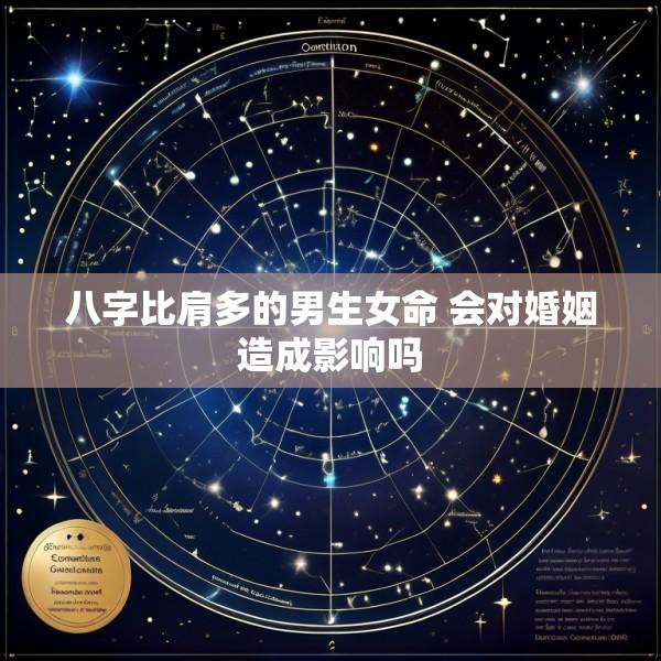 八字比肩多的男生女命 会对婚姻造成影响吗