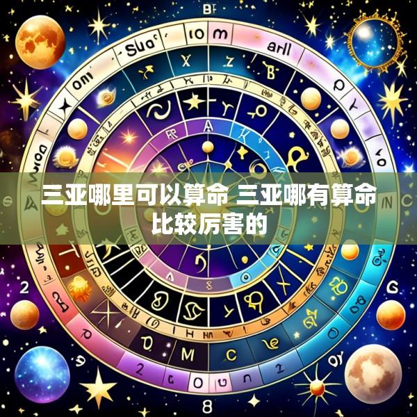 三亚哪里可以算命 三亚哪有算命比较厉害的