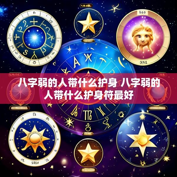 八字弱的人带什么护身 八字弱的人带什么护身符最好