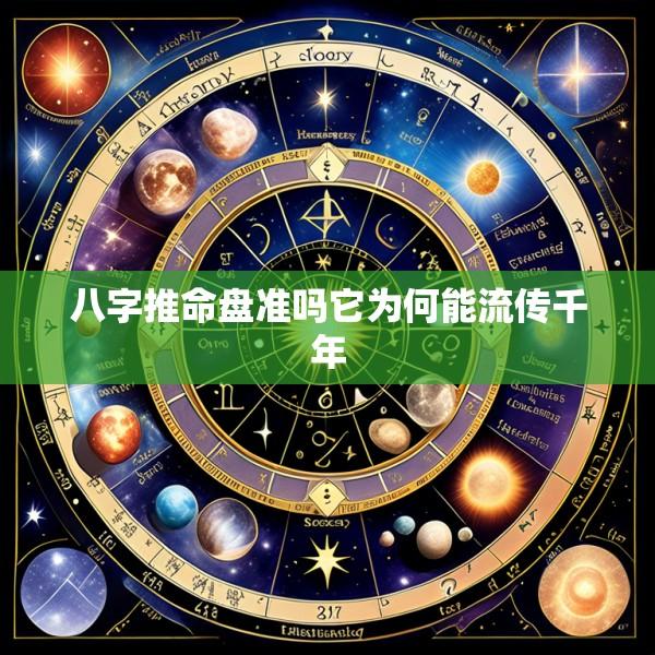 八字推命盘准吗它为何能流传千年