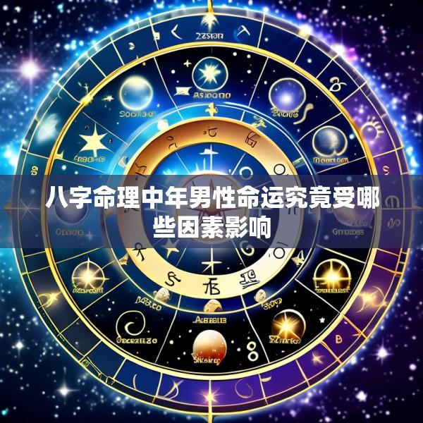 八字命理中年男性命运究竟受哪些因素影响