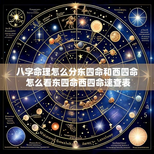 八字命理怎么分东四命和西四命 怎么看东四命西四命速查表