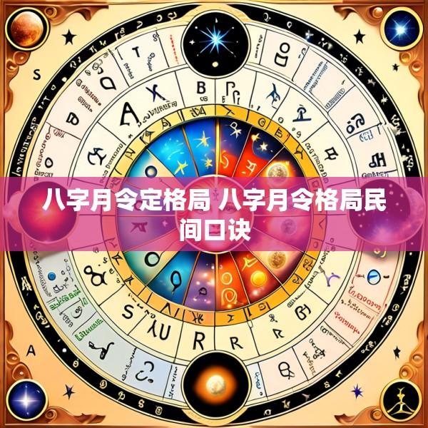 八字月令定格局 八字月令格局民间口诀