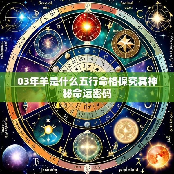 03年羊是什么五行命格探究其神秘命运密码