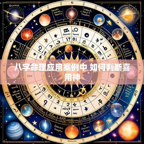 八字命理应用案例中 如何判断喜用神