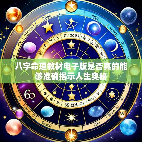 八字命理教材电子版是否真的能够准确揭示人生奥秘