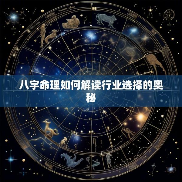 八字命理如何解读行业选择的奥秘