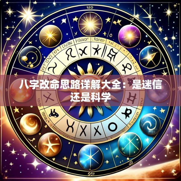 八字改命思路详解大全：是迷信还是科学